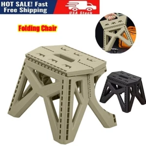 Foldable Compact Camp Stool Space-saving Household Practical Folding Chair - Picture 1 of 14