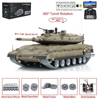 HengLong 1/16 7.0 IR BB RC Tank IDF Merkava MK IV Professional Edition FPV Smog - Image 1 of 4