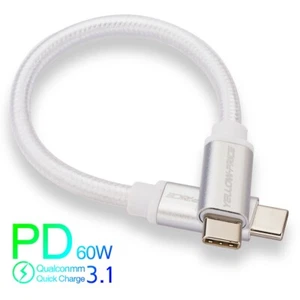 TRANSPORT 10GB IN SECONDS, Short 6inch USB C Cable to USB 3.1 Type C Gen 2 Cord - Picture 1 of 7