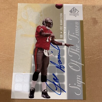 2000 SP Authentic Sign of the Times #JH Joe Hamilton Auto NM Tamba Bay Bucs NFL - Image 1 of 4