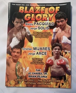 Manny Pacquiao vs Jorge Solis 2007 Official Program; RARE/EXCELLENT - Picture 1 of 1
