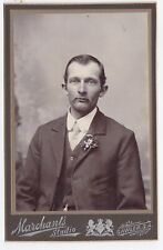 Antique CABINET PHOTO of a man Marchant Gawler South Australia c1890