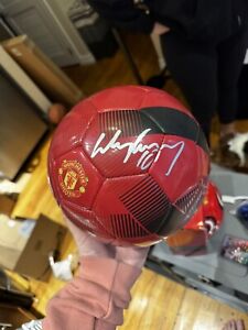 Wayne Rooney Signed Autograph Manchester United Full Size 5 Soccer Ball England