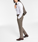 Bar III Herren Skinny-Fit karierter Anzug separate Hose, Größe 33X32, neu mit Etikett