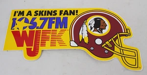 Vintage Redskins Skins Collectable Sticker Autoaufkleber NFL Blockbuster 106.7 - Bild 1 von 4