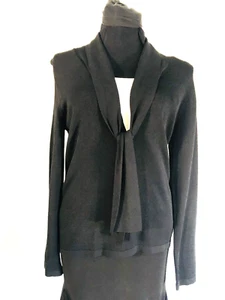 Jones New Your Signature Women's Petite Medium Black White V Neck Dress - Picture 1 of 8