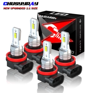 4x H9 H11 LED Hadlight haz alto bajo combo bombillas aptas para Ford Fusion 2018 2019 2020 - Imagen 1 de 11