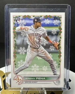 2022 Topps Holiday Jeremy Peña Rookie Card!! Houston Astros!! - Picture 1 of 2