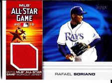 RAFAEL SORIANO 2010 Topps Update ALL STAR Stitches Used JERSEY Card SP Rays