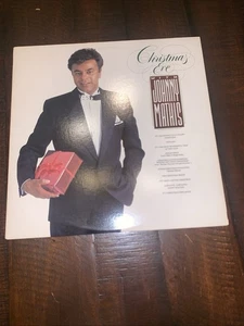 Johnny Mathis Lp Christmas Eve On Columbia Vinyl Record Album 1986 EX/VG+ - Picture 1 of 6