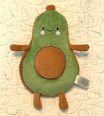 Carters Just One You Soft Plush Avocado 10" Cute Corduroy Stuffed Baby Toy Doll - Image 1 of 3