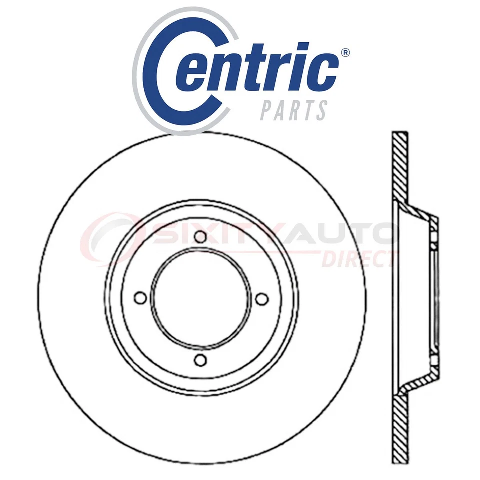 Centric C-TEK Disc Brake Rotor for 1965-1968 Triumph TR4A 2.1L L4 - Kit Set lj Foto 1 de 4