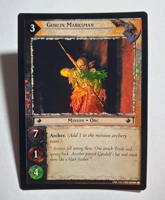 LOTR TCG Fellowship of the Ring GOBLIN MARKSMAN 1C176 FOIL LP - Image 1 of 4