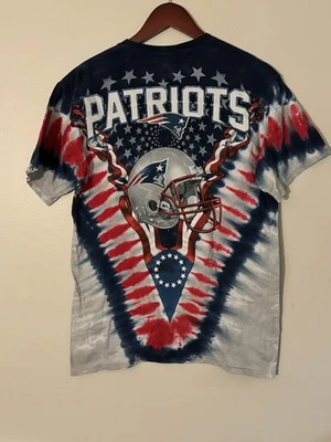 Camiseta de fútbol americano majestuosa de los New England Patriots Tie Dye para hombre M NFL Foto 1 de 4