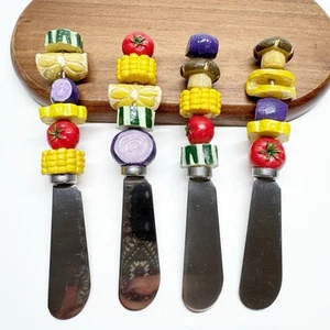 Juego de 4 cuchillos de inmersión Boston Warehouse Kabob Veggie Spreader - Imagen 1 de 11