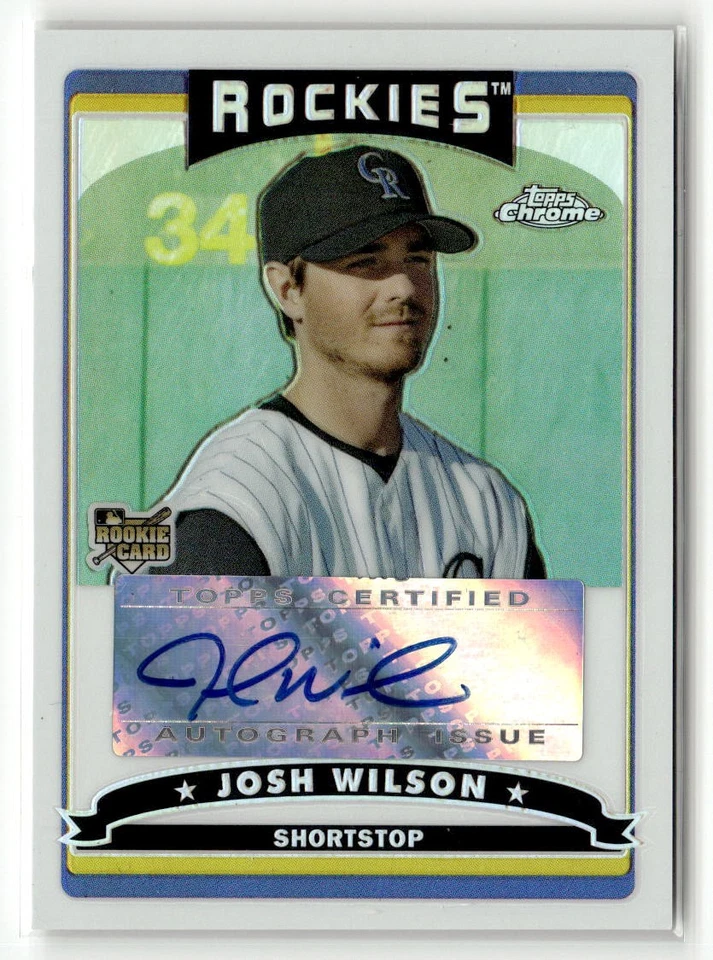 2006 Topps Chrome #351 Josh Wilson Refractors /500 Auto RC - Image 1 of 2