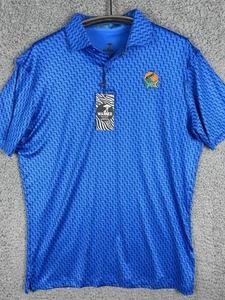 NWT Warner Safari Florida Gators Polo Shirt AOP Royal Blue Football Men’s Medium - Picture 1 of 7