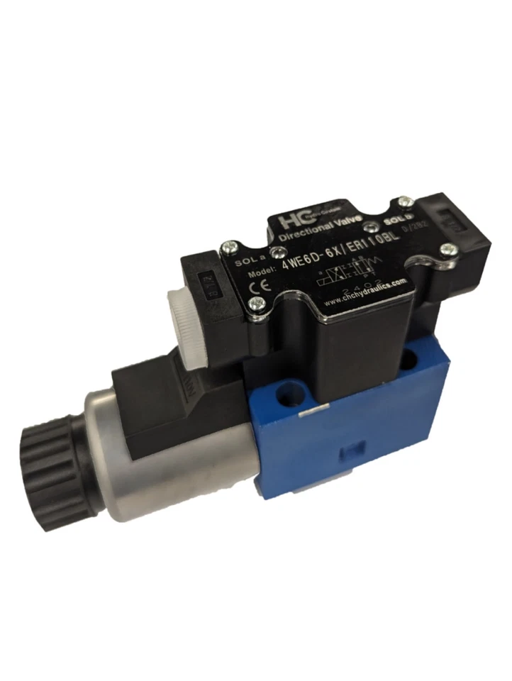 Cetop D03 电磁阀操作定向阀,120 VAC 盒,封闭中心 — 第 1/1 张图片