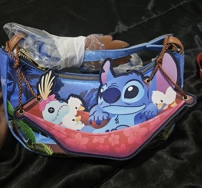Loungefly Disney Stitch Camping Cuties Hammock Crossbody Bag Brand New With Tags - Image 1 of 4