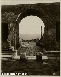 Pompeji, Bogen von Nero & Forum, Originalfoto, ca. 1910 - Bild 1 von 1