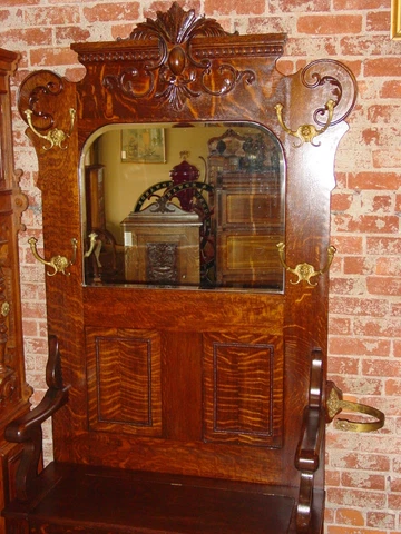 Exceptional large quartered oak hall entry tree-----15975 Cover