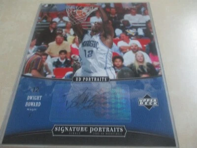 DWIGHT HOWARD CERTIFIED SIGNED 2005/06 SIGNATURE PORTRAITS 8X10 UPPER DECK CARD - Image 1 of 4