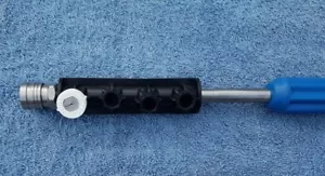 PRESSURE WASHER 11.6MM MINI QUICKRELEASE COUPLINGS 4 NOZZLE JET HOLDER FOR LANCE - Picture 1 of 12