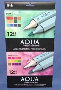 Spectrum noir Aqua Markers Water Based Nature or Floral New 2 Choices You Pick - Picture 1 of 7