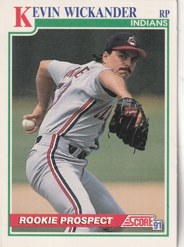 FREE SHIPPING-MINT-1991 Score Kevin Wickander #355 INDIANS - Image 1 of 1