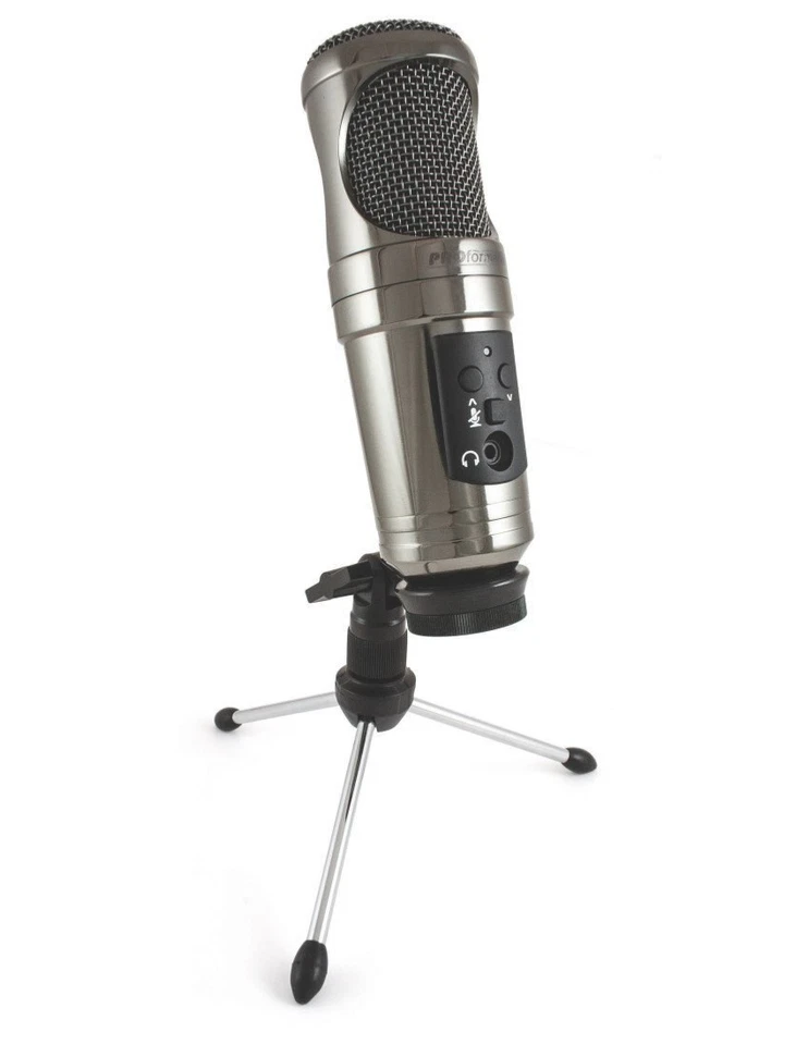ProFormance P755USB Studio Condenser Microphone, Black Mirror Chrome Foto 1 de 1