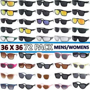 Sunglasses for Men and Womens 36 PCS MEN & 36 PCS WOMEN Bulk Mix Wholesale Lot - Picture 1 of 3