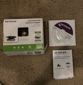 NETGEAR G54/N150 WiFi USB Micro Adapter wireless, no return - Picture 1 of 2