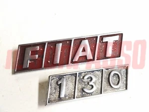 SCRITTA SIGLA RIVESTIMENTO POSTERIORE FIAT 130 BERLINA ORIGINALE CROMODORA - Imagen 1 de 2
