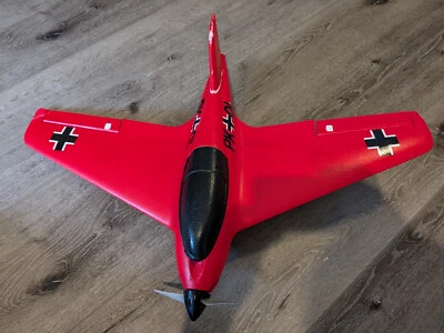 RC Airplane Fighter Aircraft Skynetic Kraftei Me 163 Red 702mm 28" Wingspan PNP - Image 1 of 4