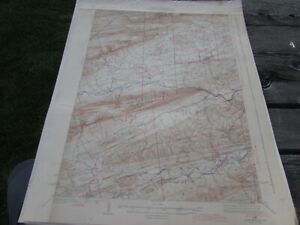 MUFFLINBURG  PENNSYLVANIA - TOPOGRAPHIC MAP U.S. GEOLOGICAL SURVEY 1943