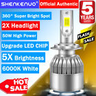 2Pc H7 Led Headlight Bulb Bright C6 For Yamaha Yzf-R6 2003-2015 Yzf-R1 2007-2014