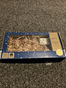 Set Of 10 Bronze/gold Battery Christmas Lights - Picture 1 of 4