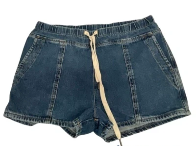 Pantalones cortos de mezclilla para mujer James Perse con cordón elástico talla 2” Foto 1 de 3