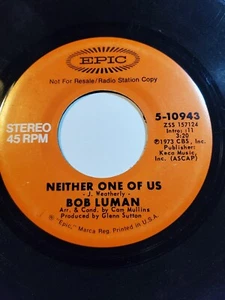 Bob Luman – Neither One Of Us / Mono/Stereo -PROMO 45 RPM VG F187 - Picture 1 of 1