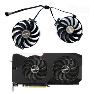 Asus 3060 TI 3070 DUAL OC Graphics Card GPU 7-Pin Fan Set Cooler Replacement RTX - Picture 1 of 10