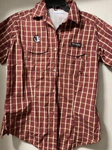 Columbia PFG Florida State Seminoles FSU Fishing Outdoors Shirt Size Youth Med - Picture 1 of 5