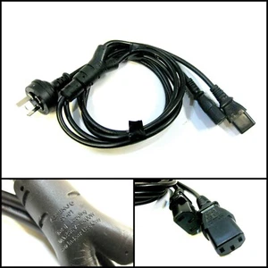 Sheng SY-01 Double IEC Plugs for Dual Computer Monitor Setup (1.2m) - Picture 1 of 1