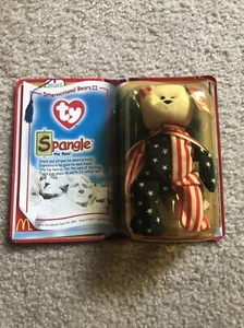 TY Beanie Baby-Rare Spangle The Bear - McDonalds 1999 New In Box VERY RARE - Picture 1 of 6