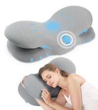 jiaao Cervical Pillow for Neck Pain Relief Memory Foam Side Sleeper Pillow Er...