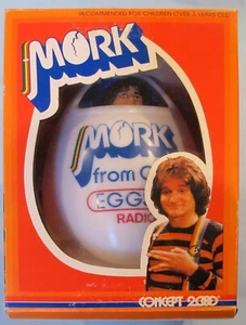 VINTAGE - MORK FROM ORK - EGGSHIP RADIO - ROBIN WILLIAMS - BOXED - UNUSED – 1979 - Imagen 1 de 19