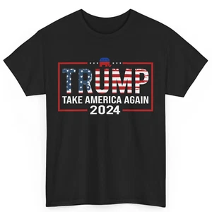 Donald Trump 2024 Take America Again Election Republican Elephant Cotton T-Shirt - Picture 1 of 4