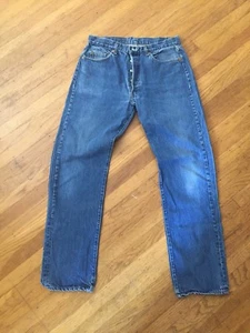 Vintage seltene Levis schwarze Bar Tack keine Redline 501s 501 Jeans USA 36 36 #532 oberer Knopf - Bild 1 von 11