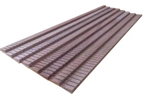 50x Guitar Kerfed Lining Kerfing Mahogany L:14" (360mm) H:1/4"(6mm) Triangle - Picture 1 of 10