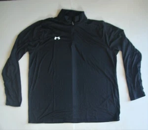 Under Armour Locker Shirt 1/4 Zip L XL XX XXX 1293901 Black - Picture 1 of 1