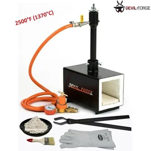 DEVIL-FORGE DFPROF1b Gas Propane Forge Farrier Burner Furnace +Tongs AU (NEW) - Bild 1 von 14